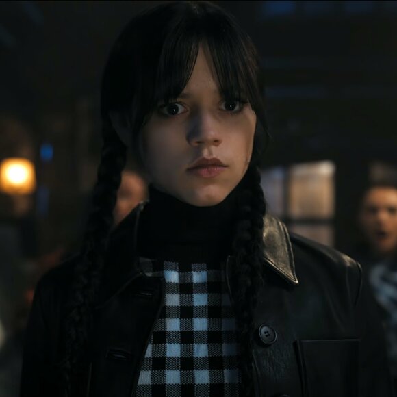 J. Crew Navy Cashmere Gingham Sweater ASO Wednesday Addams - Picture 10 of 12